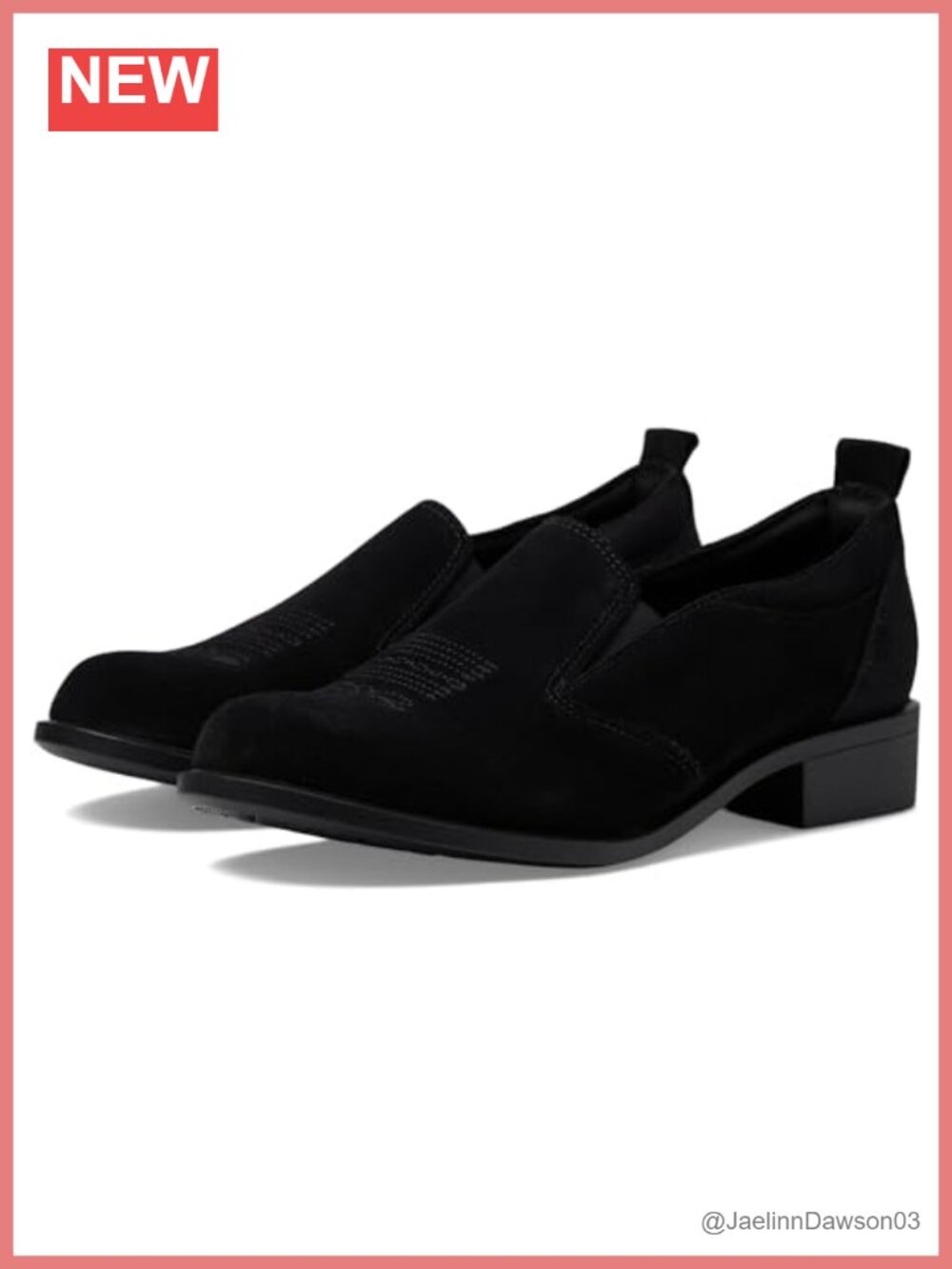 Women's Saddle Slip-On Loafer, Cushioned PU Sole, Made in USA